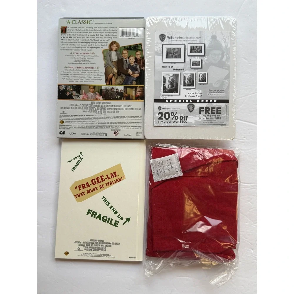 A Christmas Story 25th‎ Anniversary Collector Tin Set DVD Apron Cutters Book